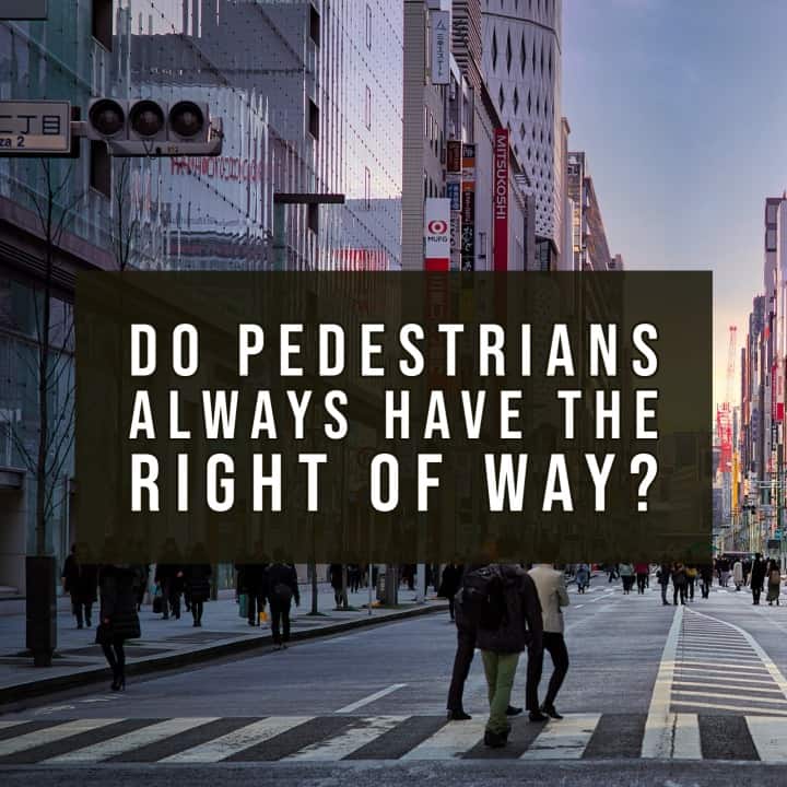 pedestrian right of way laws