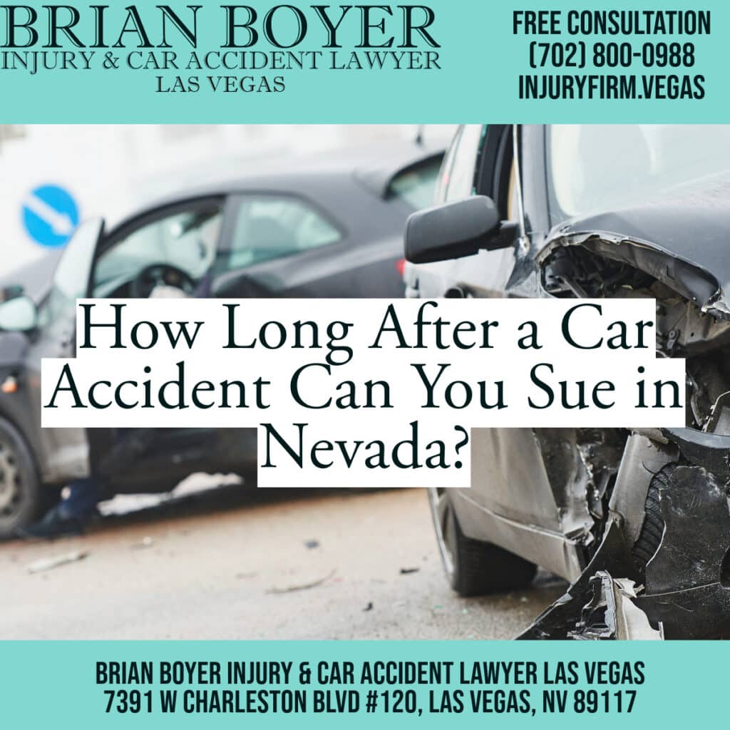 How long after an auto accident can you sue in nevada