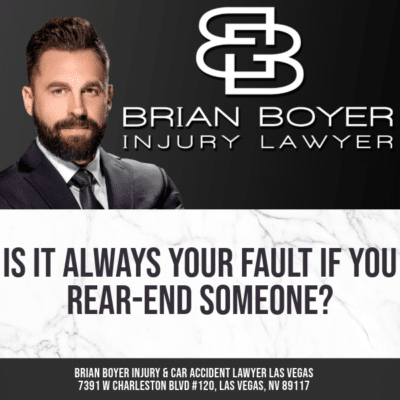 is it always your fault if you rear end someone