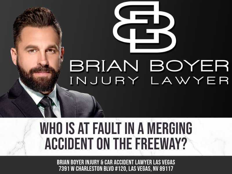 who is at fault in a freeway merge accident in las vegas nevada