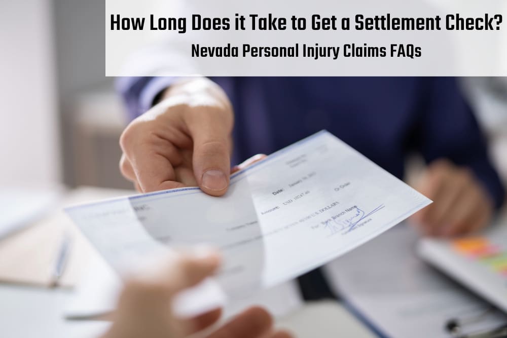 how long does it take to get a settlement check