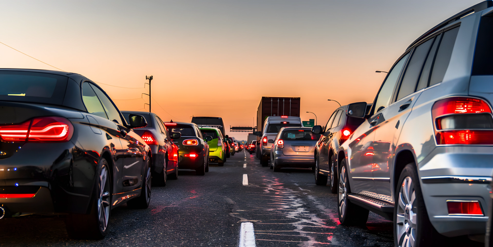 las vegas traffic on a busy road