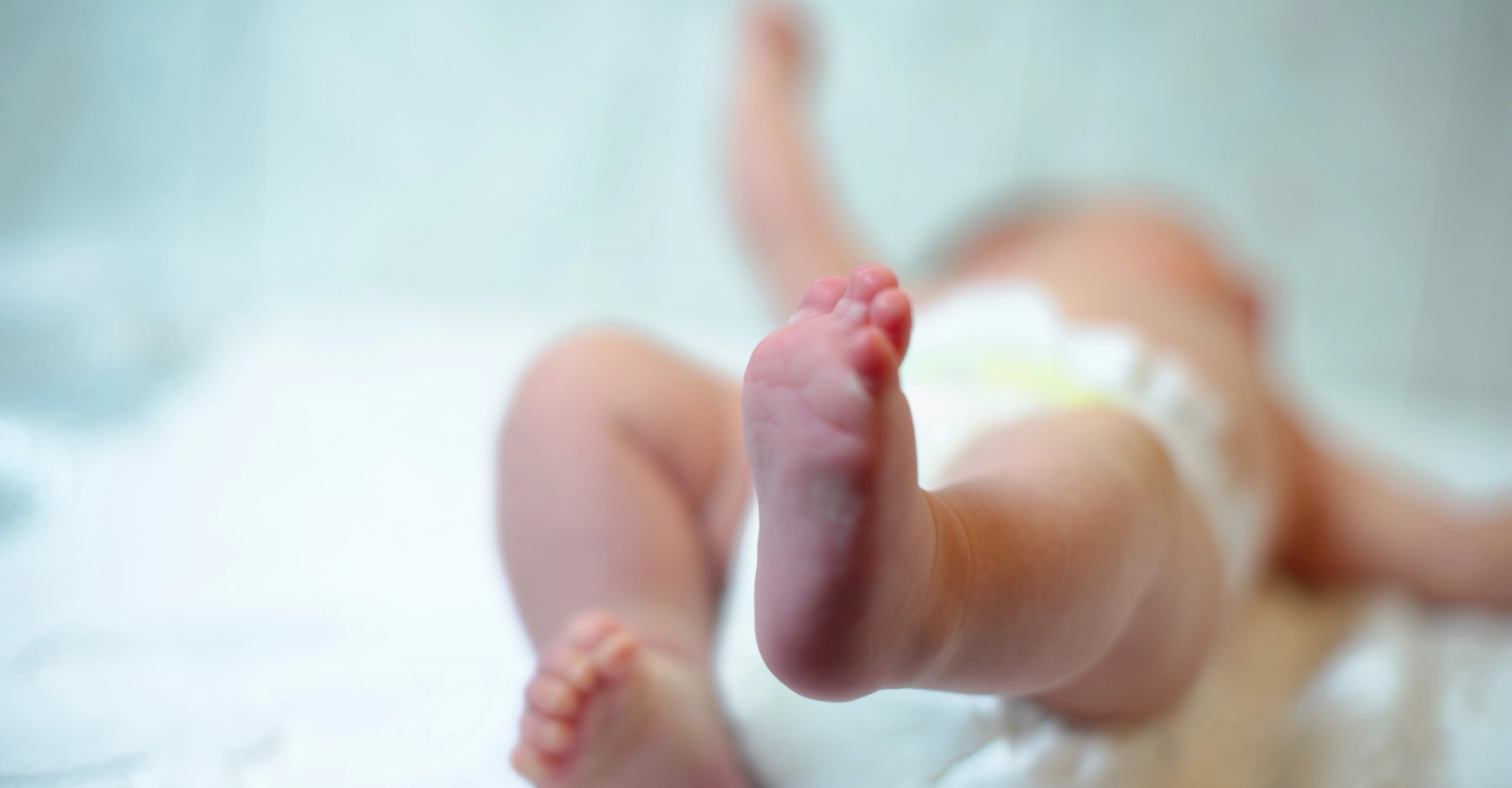 new born baby in a hospital setting
